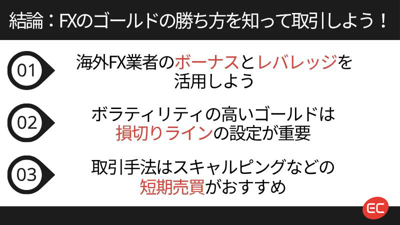 FXのゴールドの勝ち方を押さえて取引しよう！