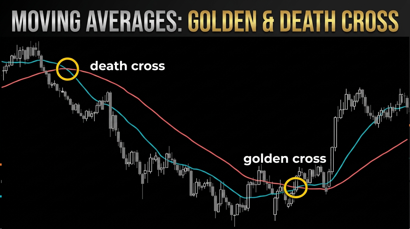Moving averages are one of the key chart indicators for identifying the overall price trend of the market.