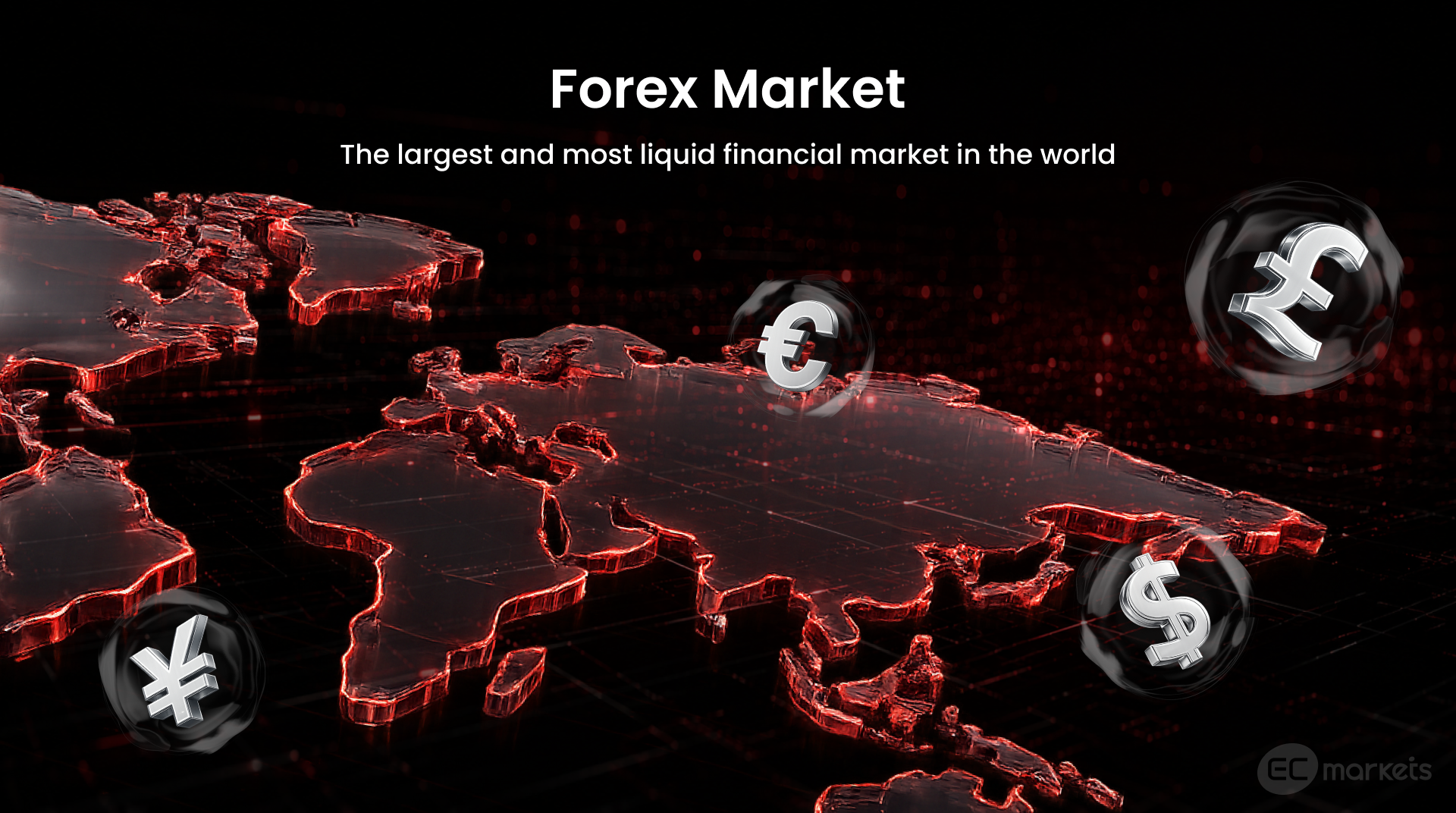 The forex market is the largest and most liquid financial market in the world where forex market participants trade currencies.