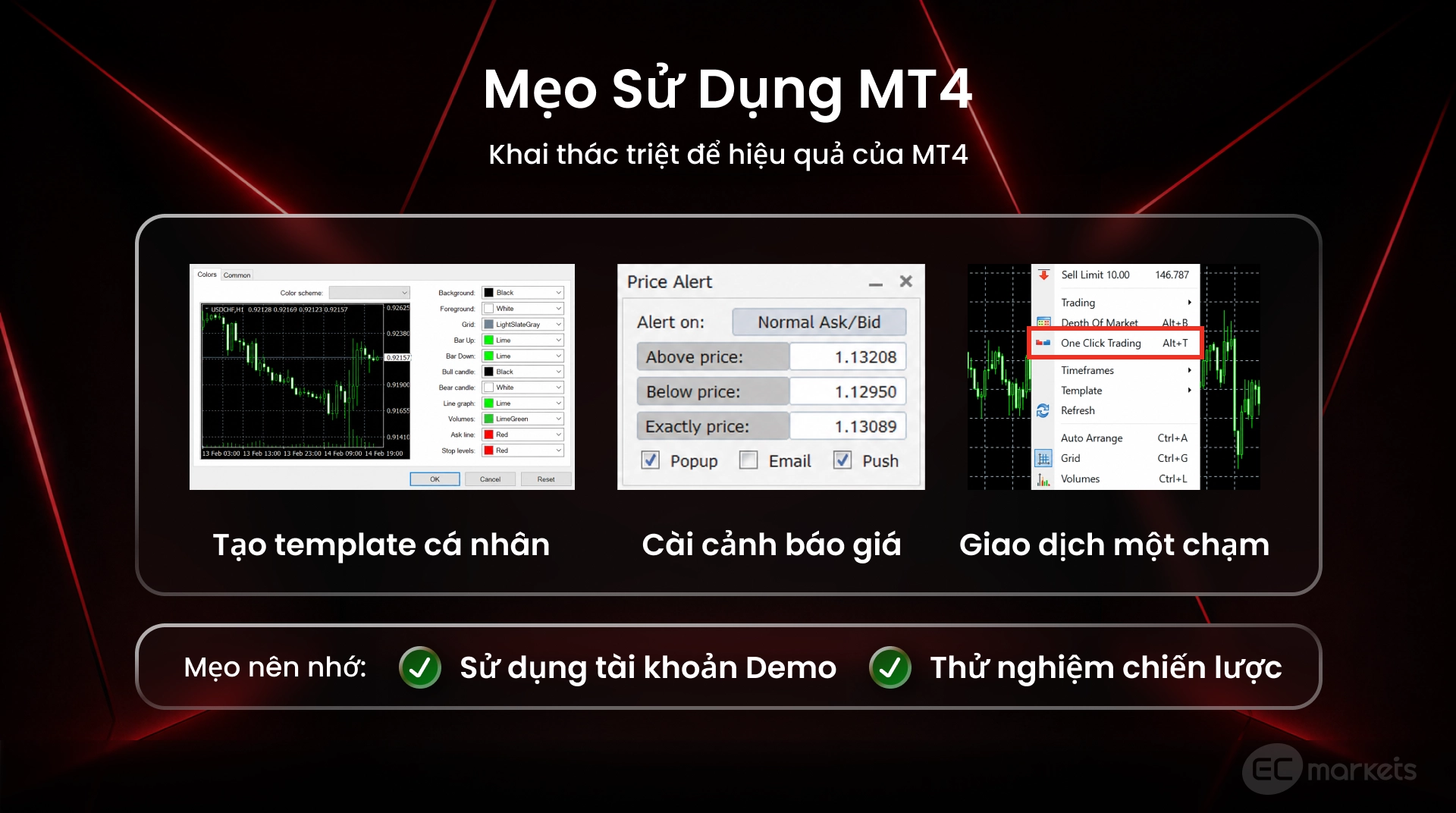 Mẹo hữu ích khi sử dụng MetaTrader 4 | CFD Day Trading với Robot Forex