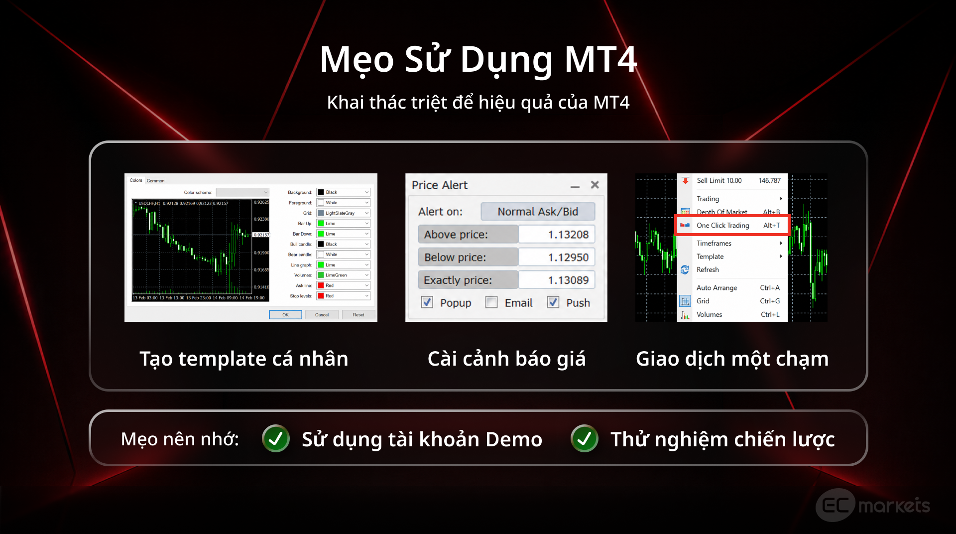 Mẹo hữu ích khi sử dụng MetaTrader 4 | CFD Day Trading với Robot Forex