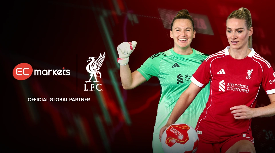 Jugadora del Liverpool FC Women participando en un reto de precisión al travesaño, representando preparación, enfoque y disciplina en el trading.