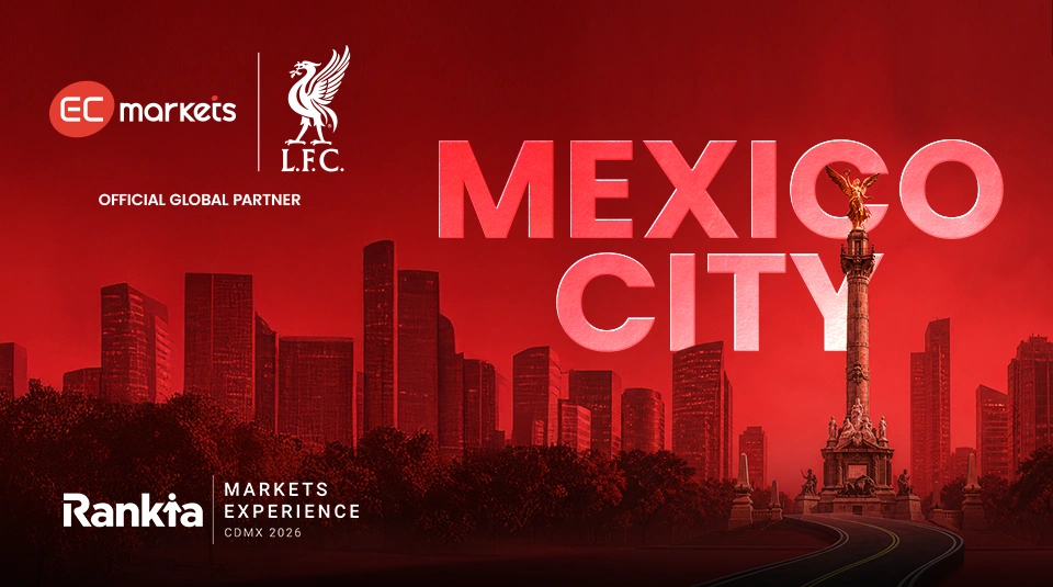 EC Markets attending Rankia Markets Experience CDMX 2026 at Hotel Marquis Reforma in Mexico City with educational sessions, live engagement, and Booth 10 activation.