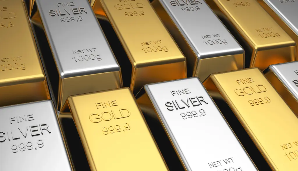 Silver and gold performance comparison illustrating shifts in investor risk appetite and market sentiment.