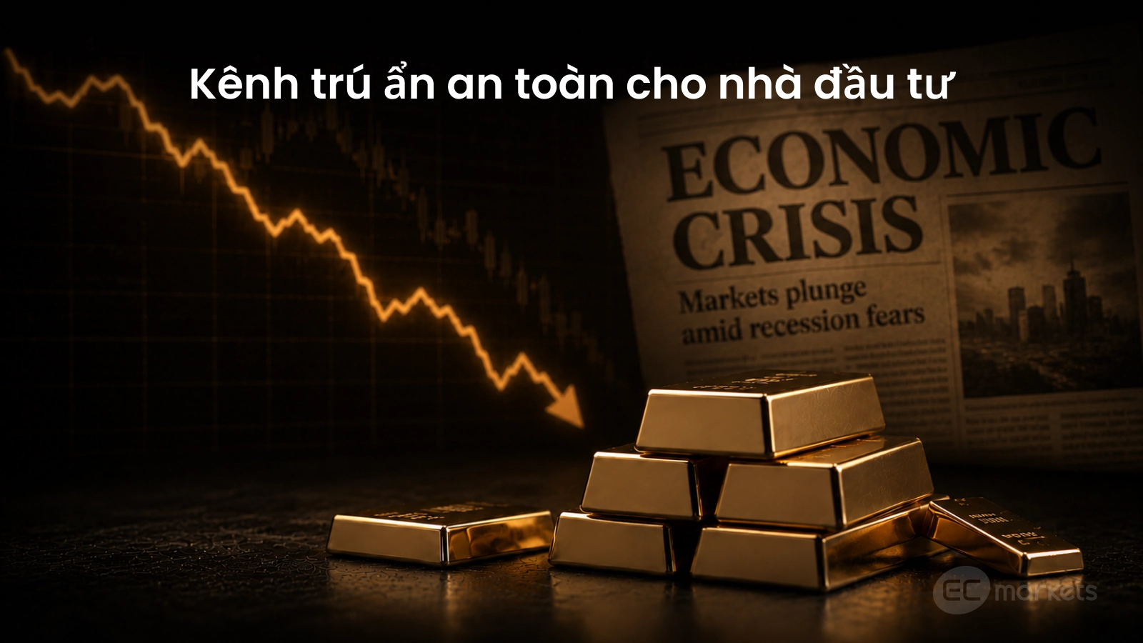vàng là kênh trú ẩn an toàn trong khủng hoảng