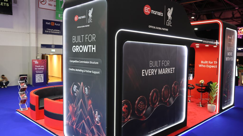 EC Markets Built for Growth display at Forex Expo Dubai