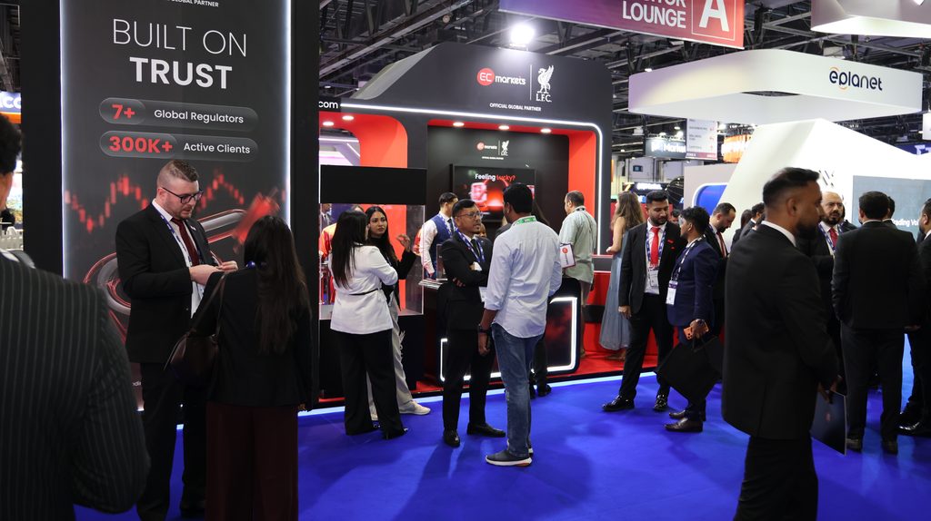 EC Markets Built on Trust display at Forex Expo Dubai