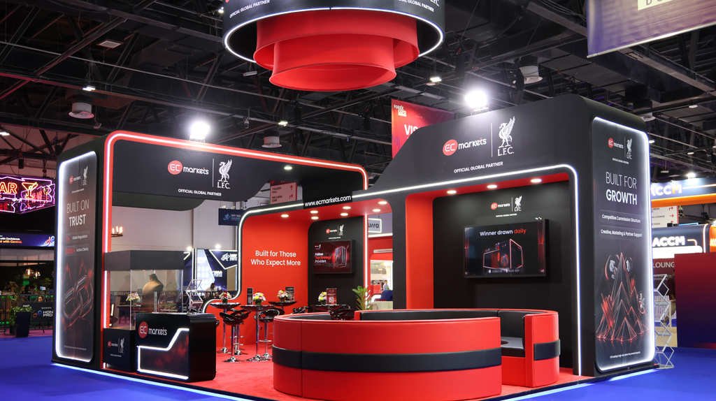 EC Markets exhibition booth at Forex Expo Dubai 2026