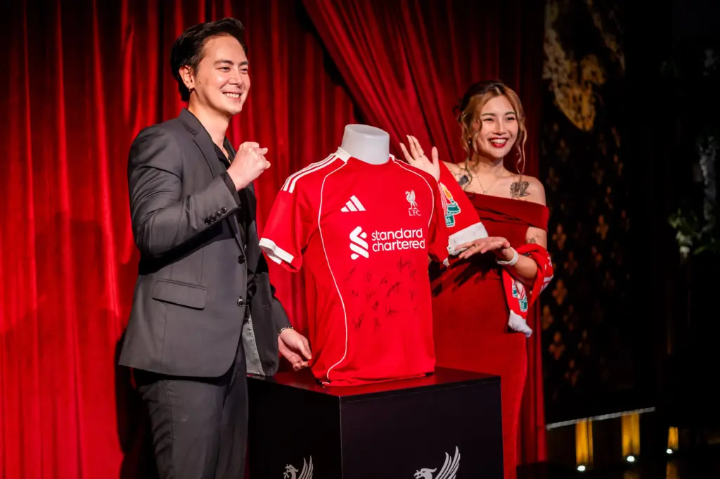 Signed Liverpool FC jersey presented during the KOP Run After Party